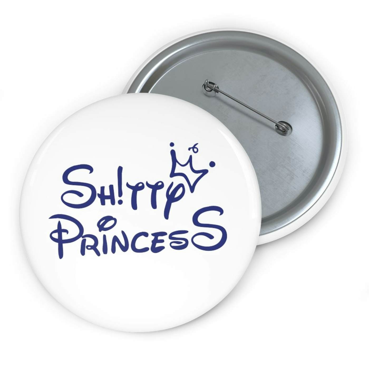 Custom Pin Buttons in Shitty Princess Navy OG Logo