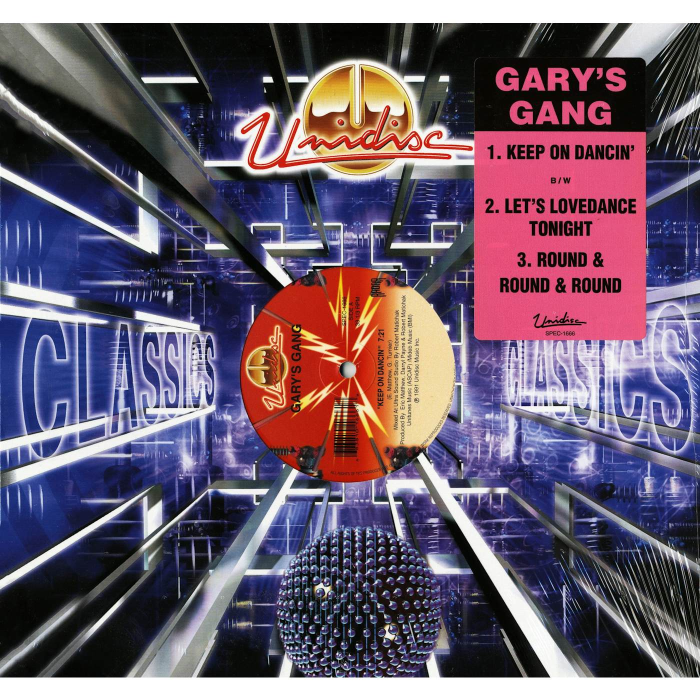 Gary's Gang - Keep On Dancin'/Let's Lovedance Tonight & Round and Round and Round (Vinyl)