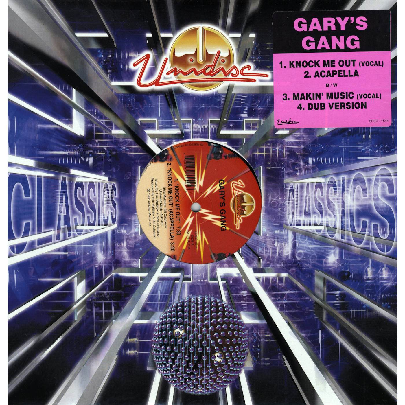 Gary's Gang - Knock Me Out/Makin' Music (Vinyl)