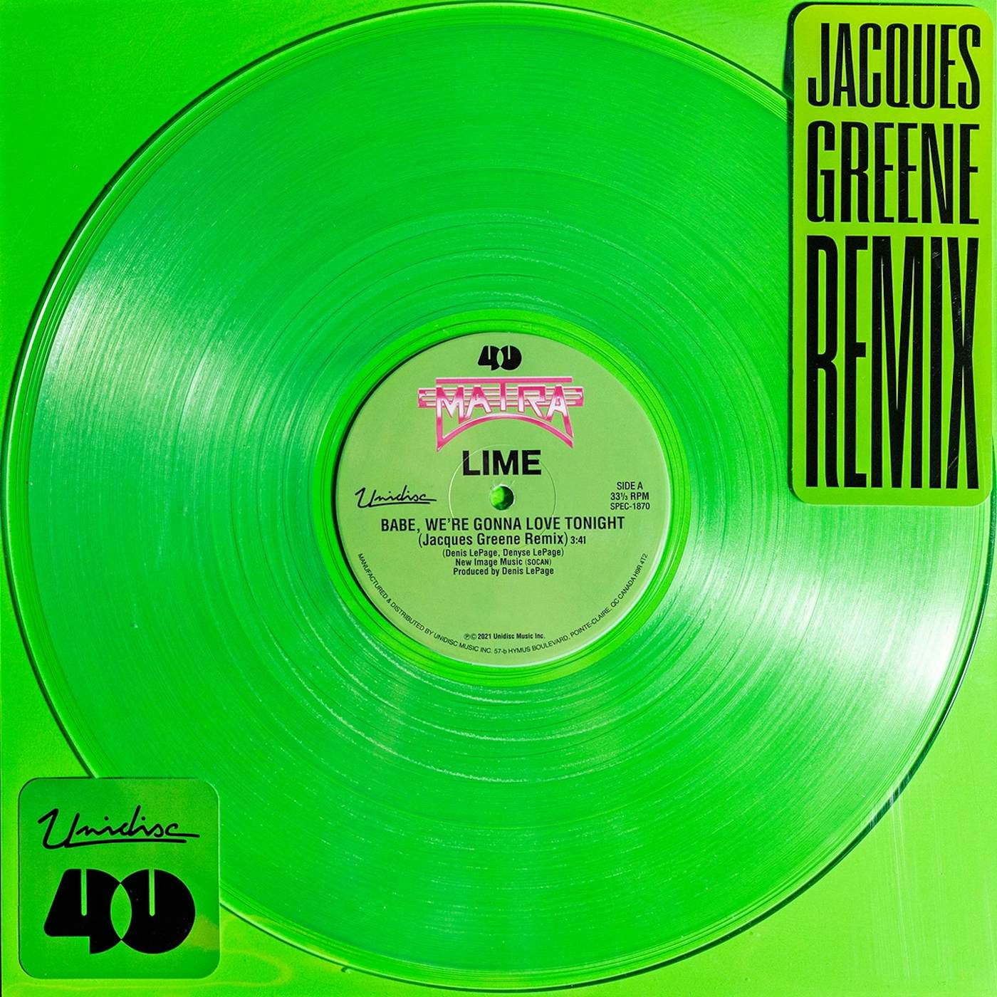 Lime - Babe, We're Gonna Love Tonight (Jacques Greene Remix)