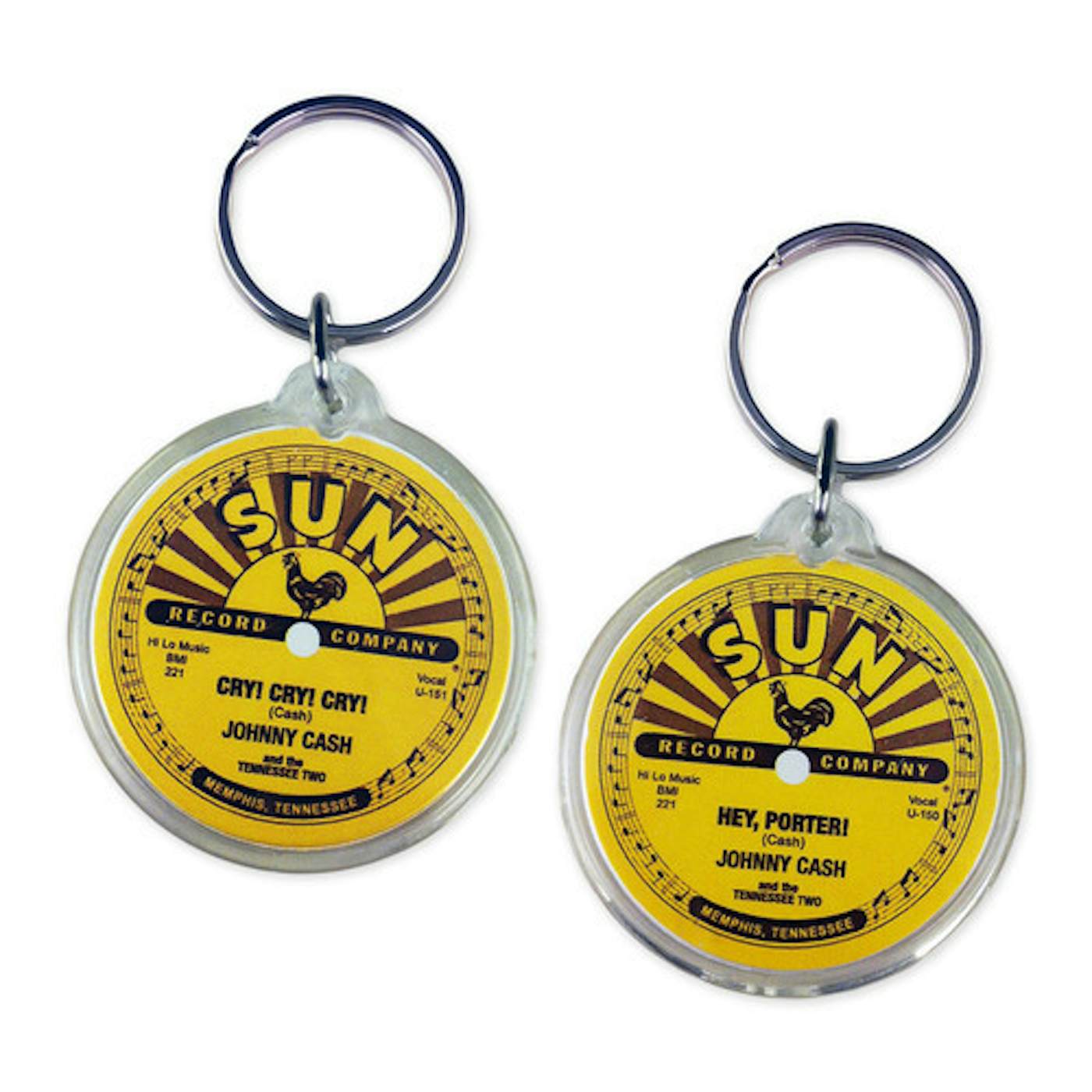 Johnny Cash Cry Cry Porter Key Ring