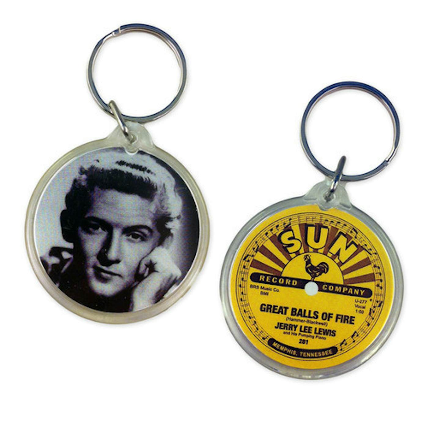 Jerry Lee Lewis Great Balls of Fire Photo Key Ring