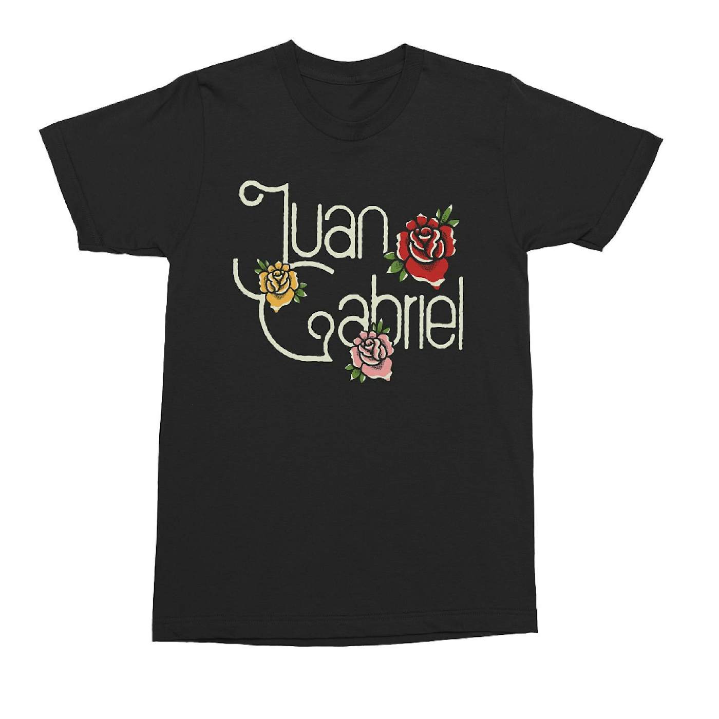 Juan Gabriel Roses Black T-Shirt