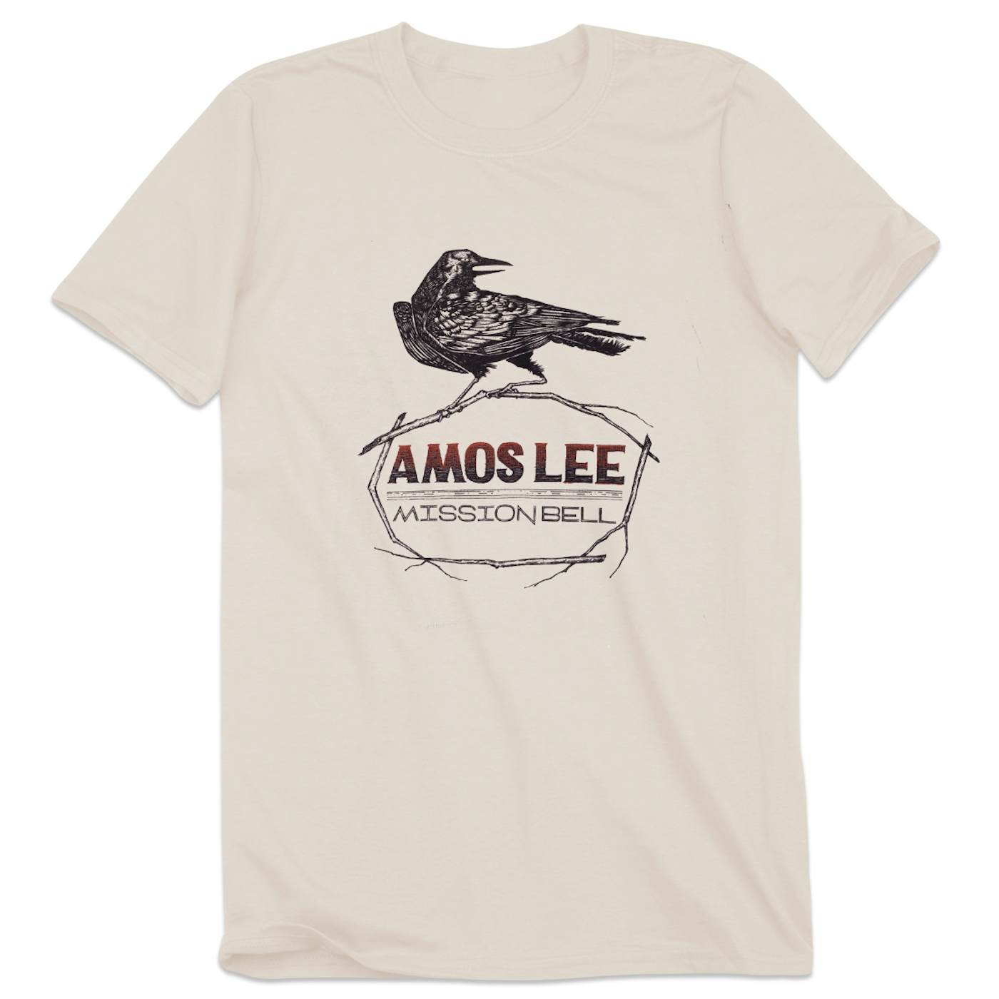 Amos Lee Mission Bell Crow T-Shirt - Cream