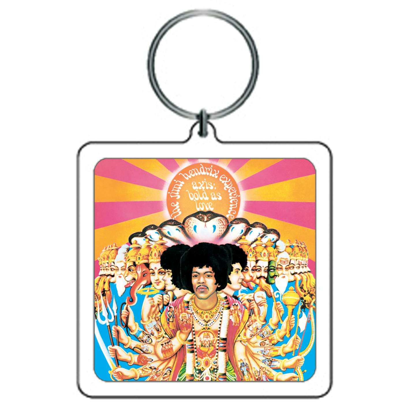 Jimi Hendrix Keychain Axis Bold As Love