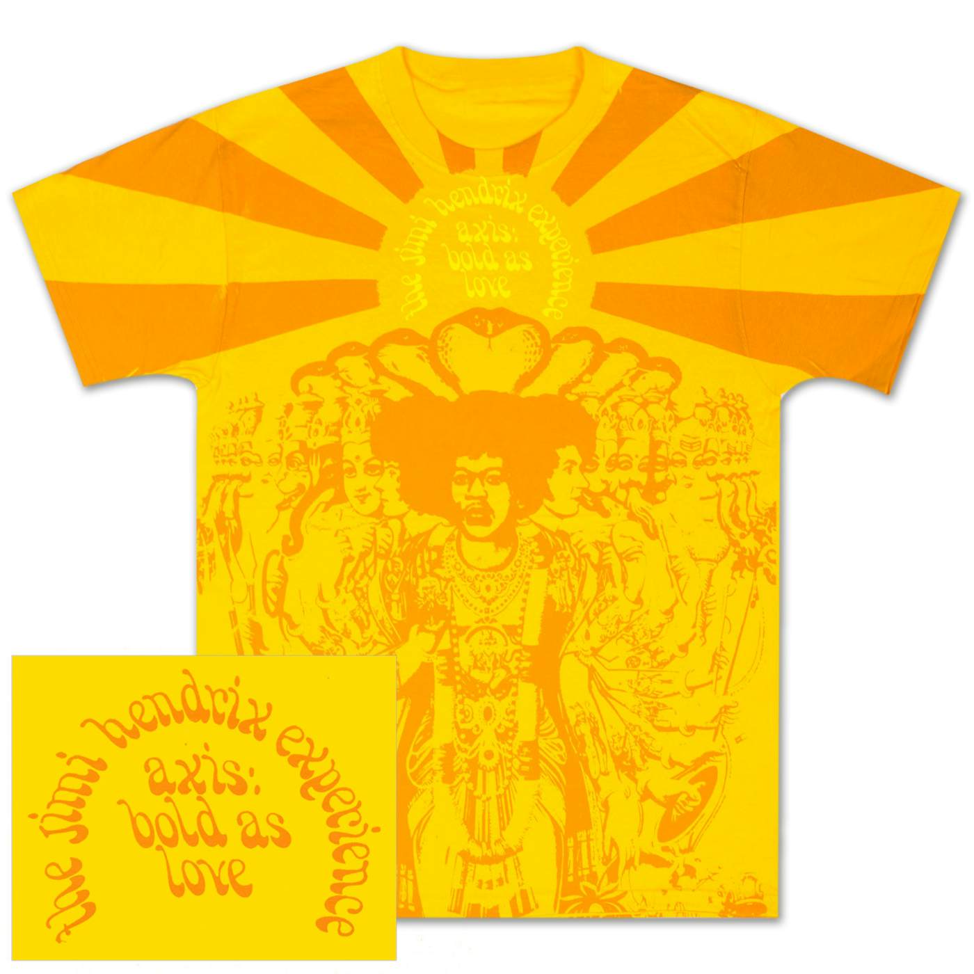 Jimi Hendrix: Bold As Love Gold T-Shirt