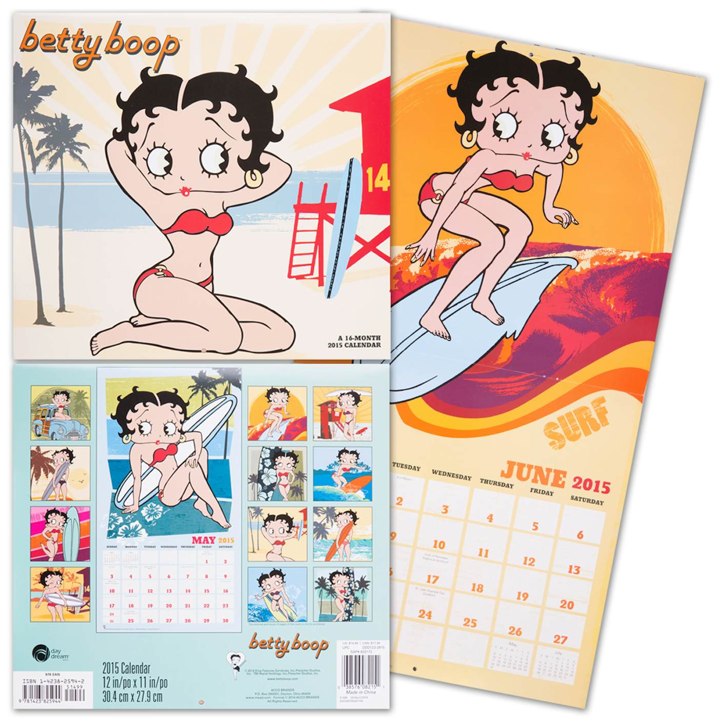 Betty Boop 2015 Wall Calendar