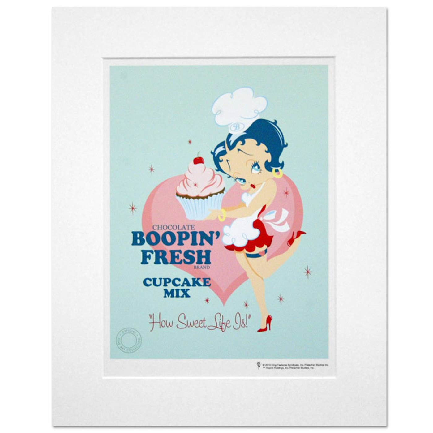 Betty Boop Cupcakes 14inch x 11inch Print