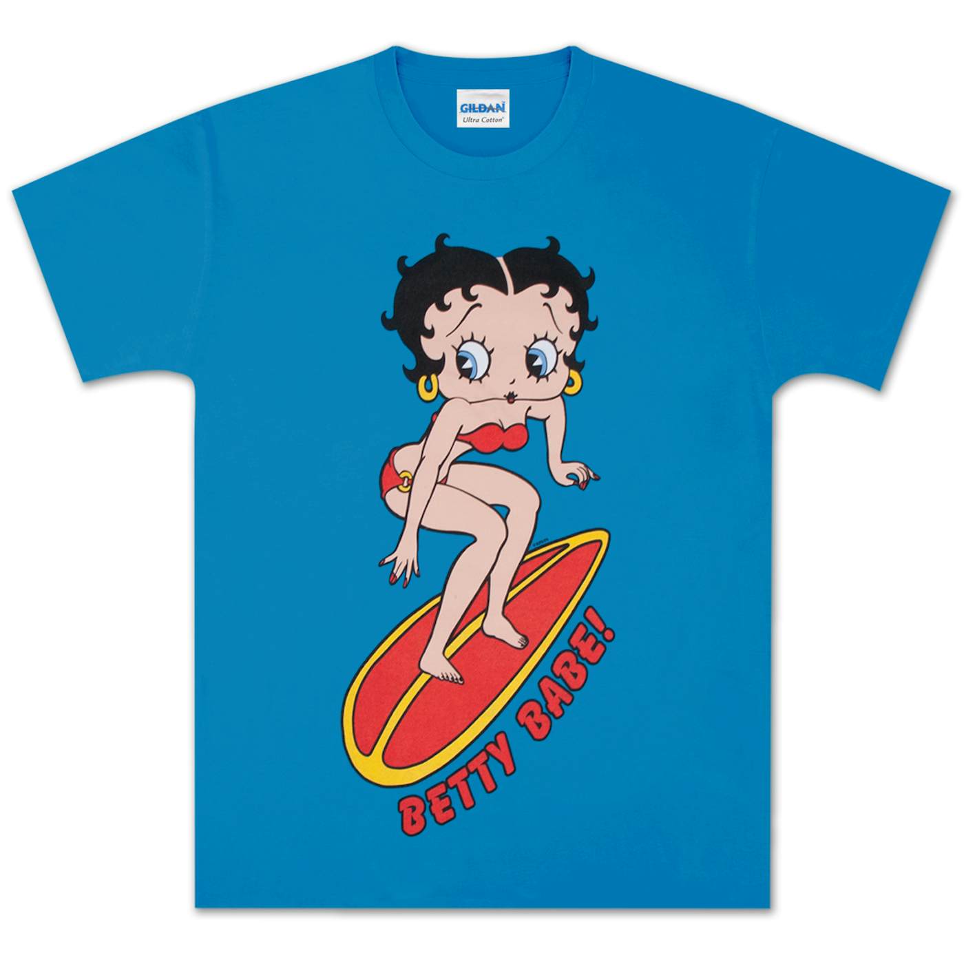 Betty Boop Surfing Generous One-Size T-shirt