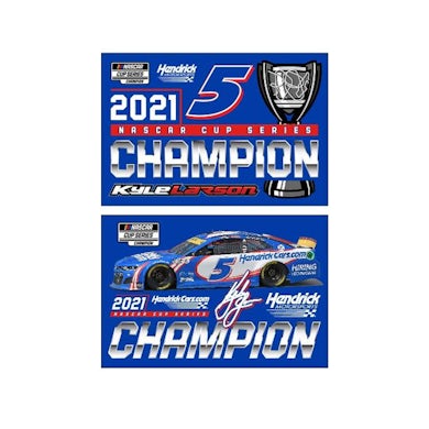 Hendrick Motorsports Kyle Larson 2021 NASCAR Champion Die-Cut Magnet - 2-pack