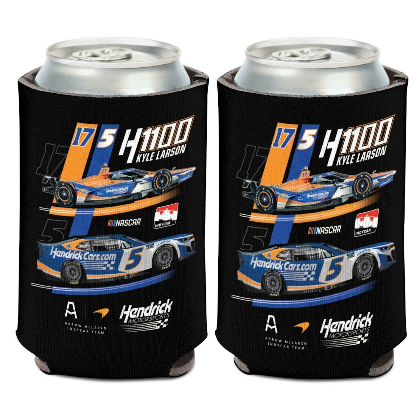 Kyle Larson 2024 H1100 HendrickCars.com Indy 500 No. 17 1:18 Scale & Coke 600 No. 5 1:24 Scale Liquid Color Two-Pack Die-Cast Set