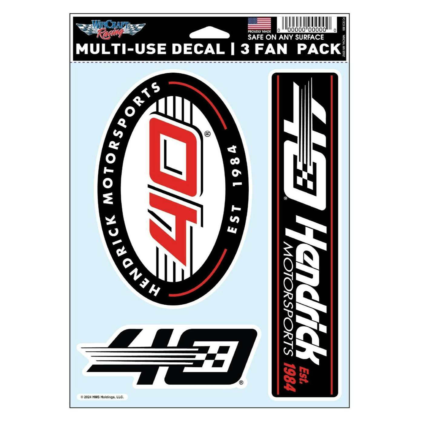 Hendrick Motorsports 40th Anniversary Multi-Use Decal 3 Pack