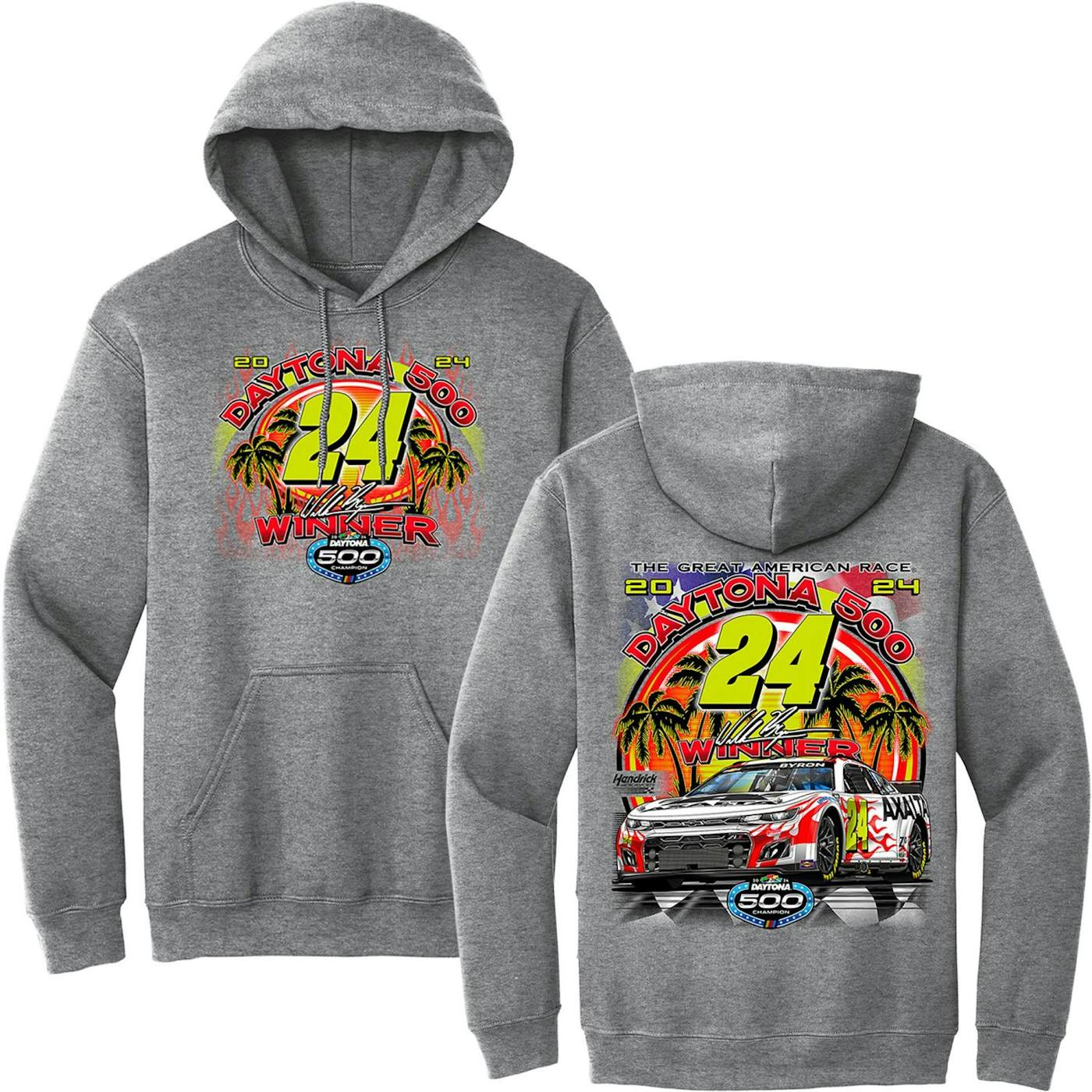 Hendrick Motorsports William Byron #24 2024 Daytona 500 Winner Hoodie by E2