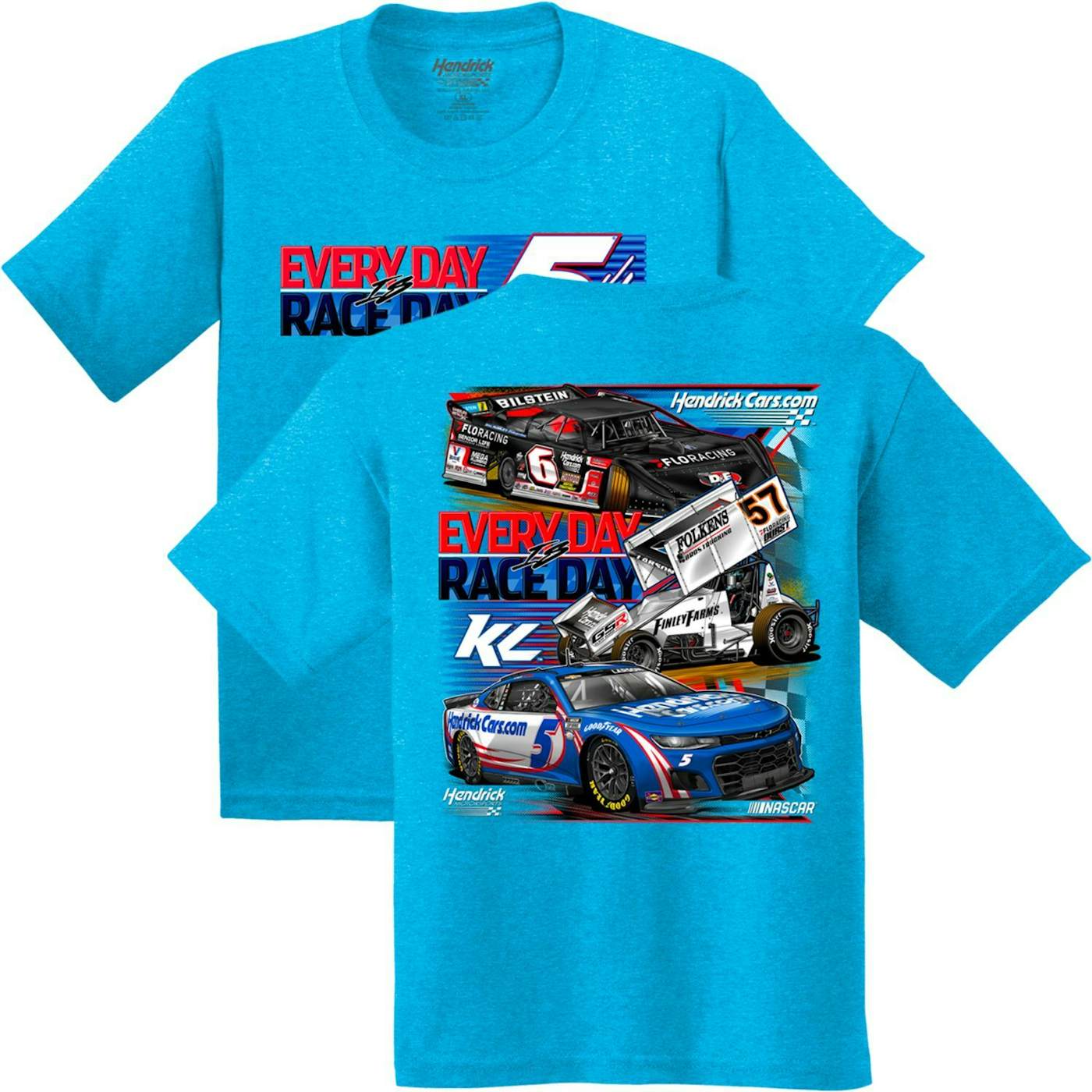 Hendrick Motorsports Kyle Larson #5 HendrickCars.com Every Day is Race Day Youth T-shirt