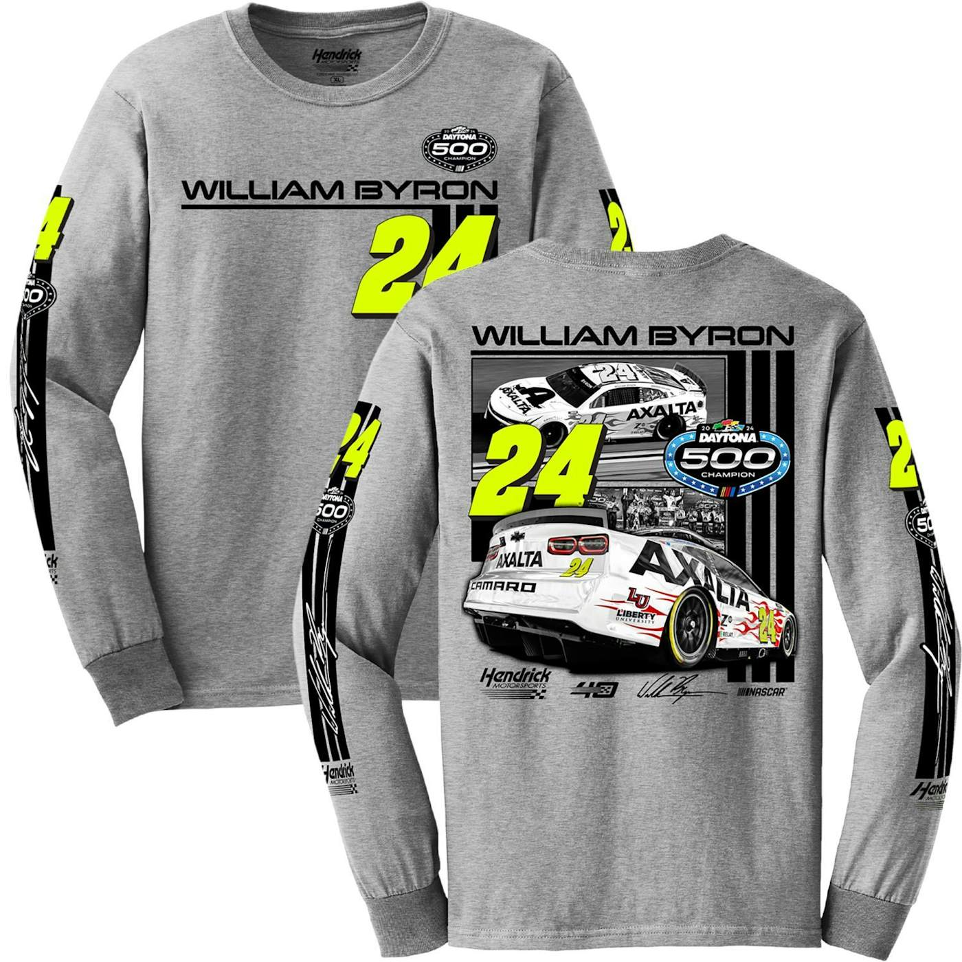 Hendrick Motorsports William Byron #24 2024 Daytona 500 Winner Long Sleeve  T-shirt by E2