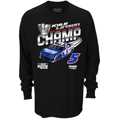 Hendrick Motorsports Kyle Larson 2021 NASCAR Official Championship Long Sleeve T-shirt