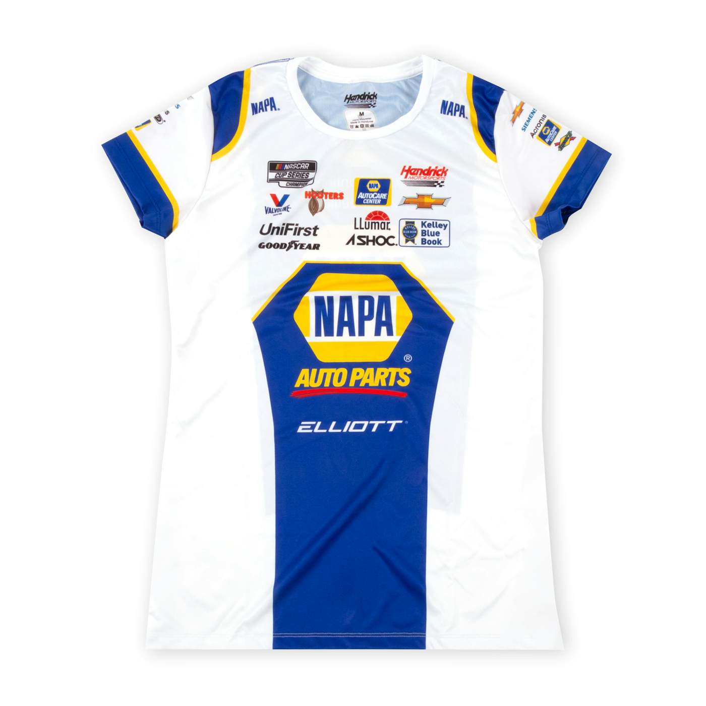 Chase Elliott #9 Hendrick Motorsports Baseball Jersey - White - Small