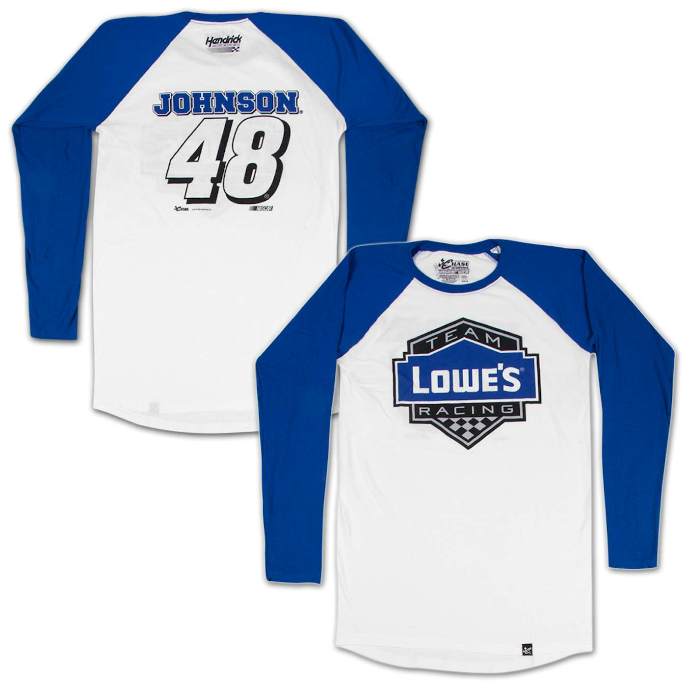 Chase Elliott #9 Hendrick Motorsports Baseball Jersey - White - Small