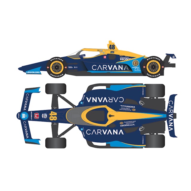 Autographed Jimmie Johnson Indycar Series 2021 48 1 18 Diecast