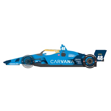 Autographed Jimmie Johnson Carvana IndyCar Series 2022 #48 1:18 Diecast
