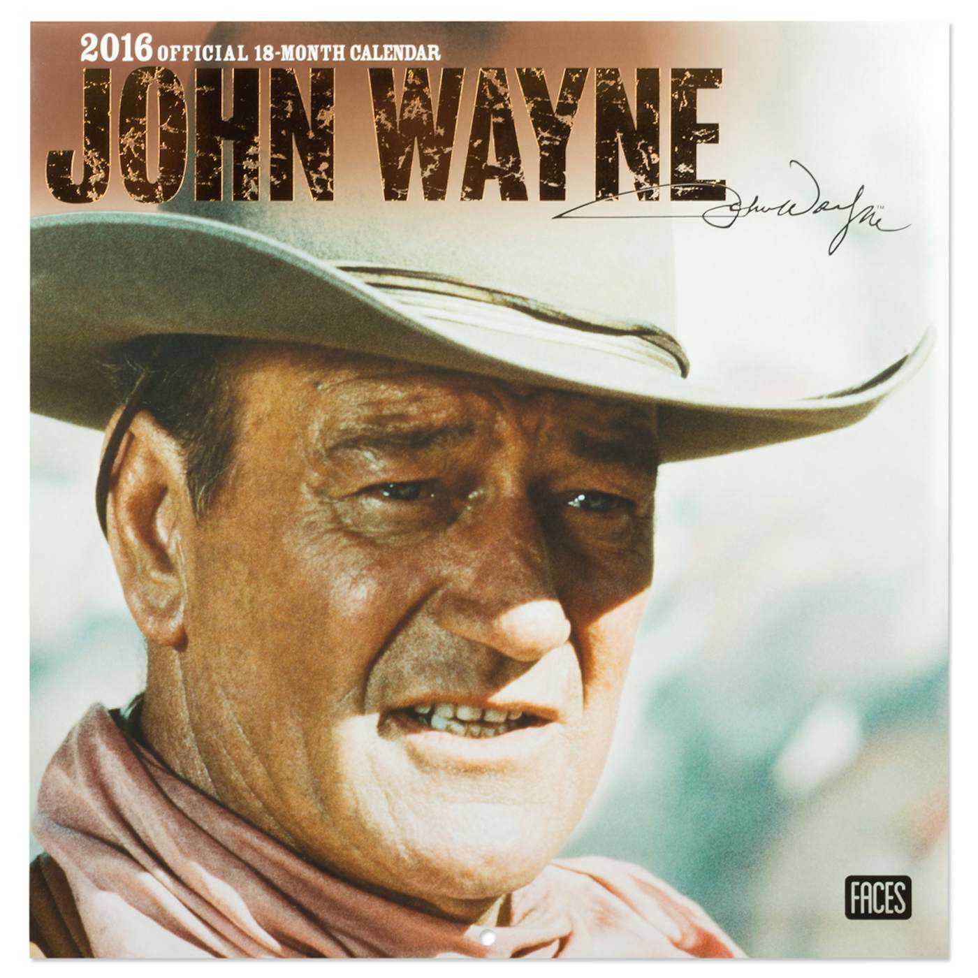 John Wayne 2016 12x12 Calendar