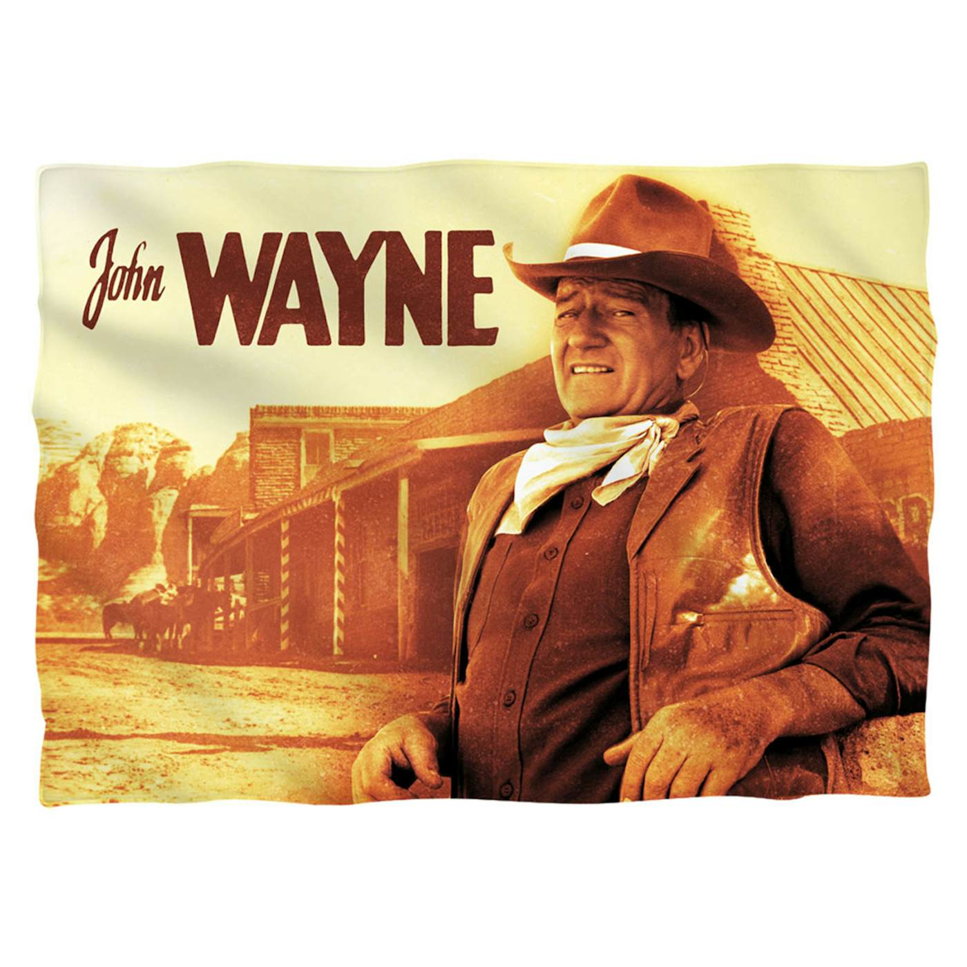 John Wayne Old West Pillow Case