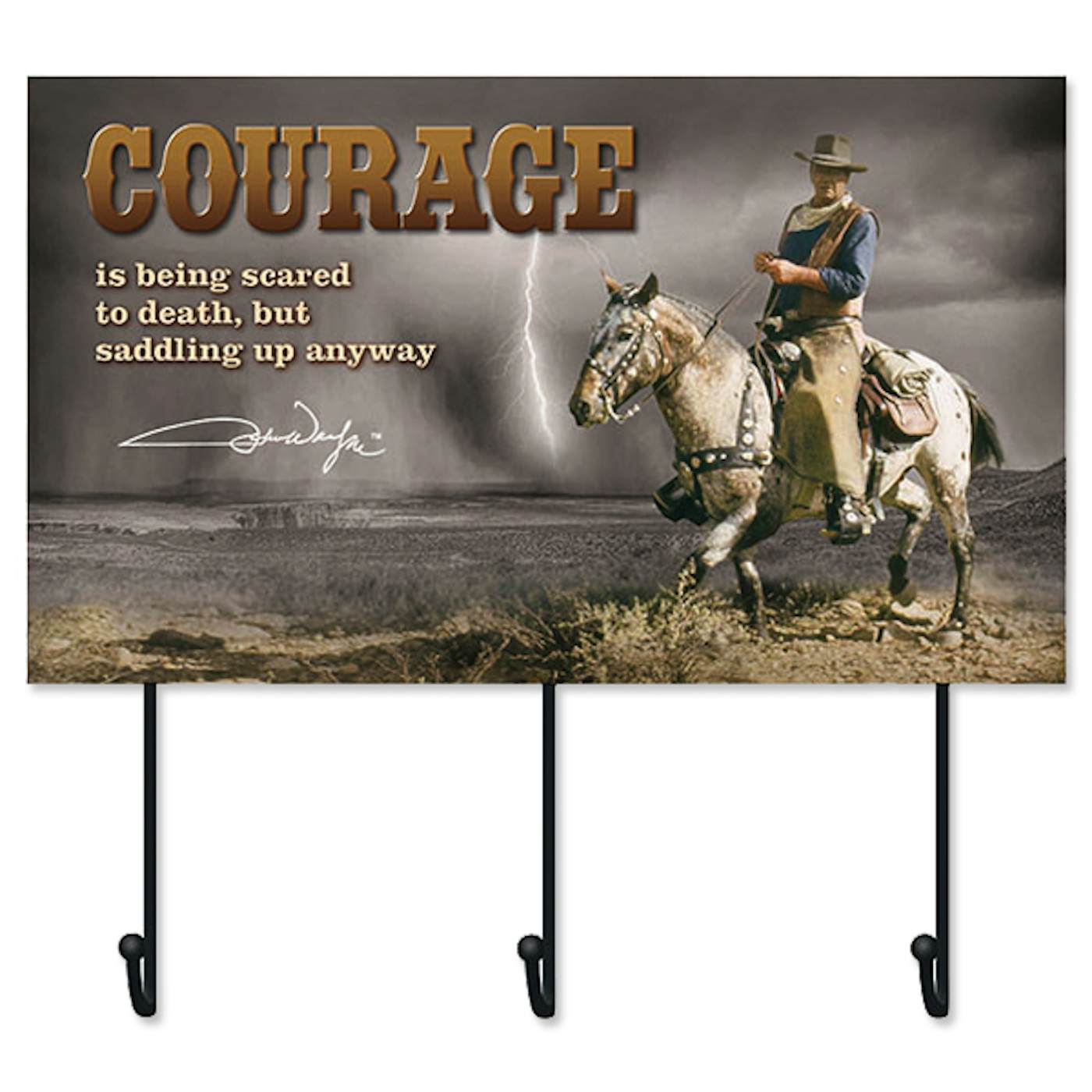 John Wayne Courage Hat Rack