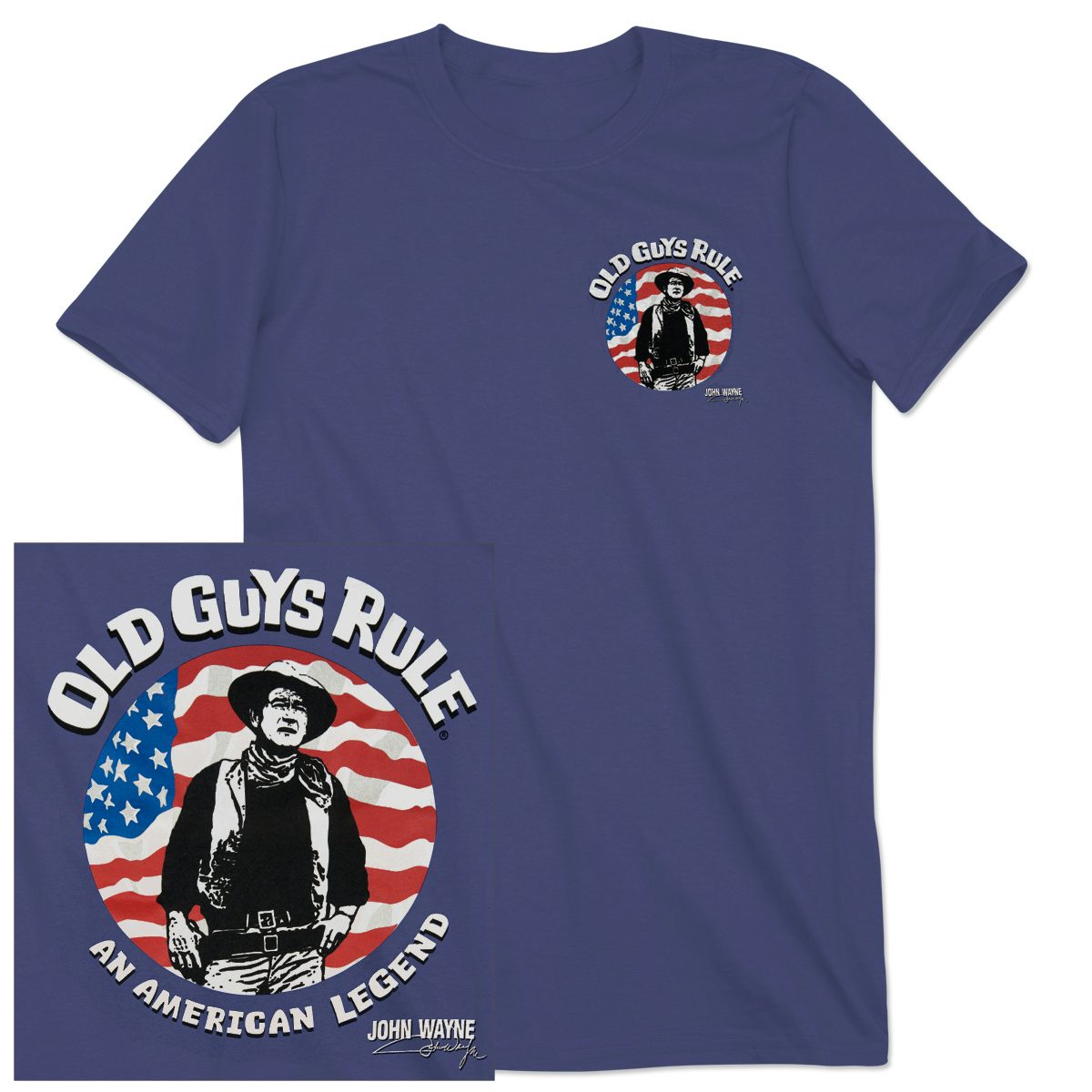 John Wayne Old Guys Rule "American Legend" Unisex Tshirt