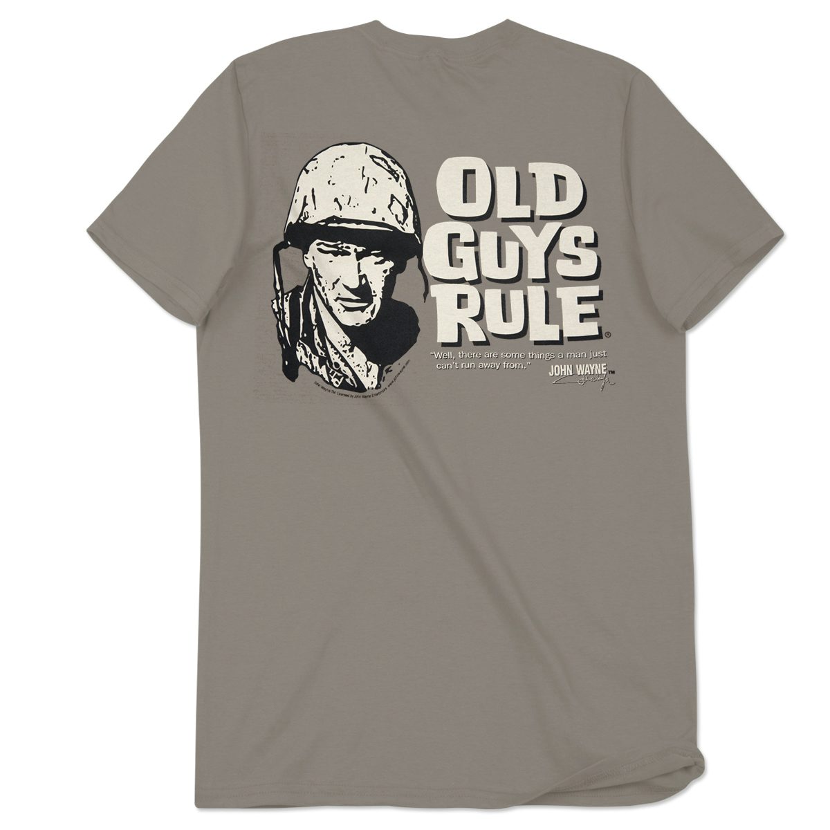 John Wayne Old Guys Rule "Can't Run" Unisex Tshirt