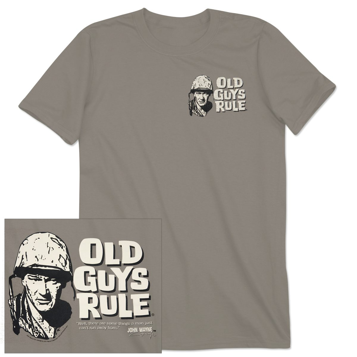 John Wayne Old Guys Rule "Can't Run" Unisex T-shirt