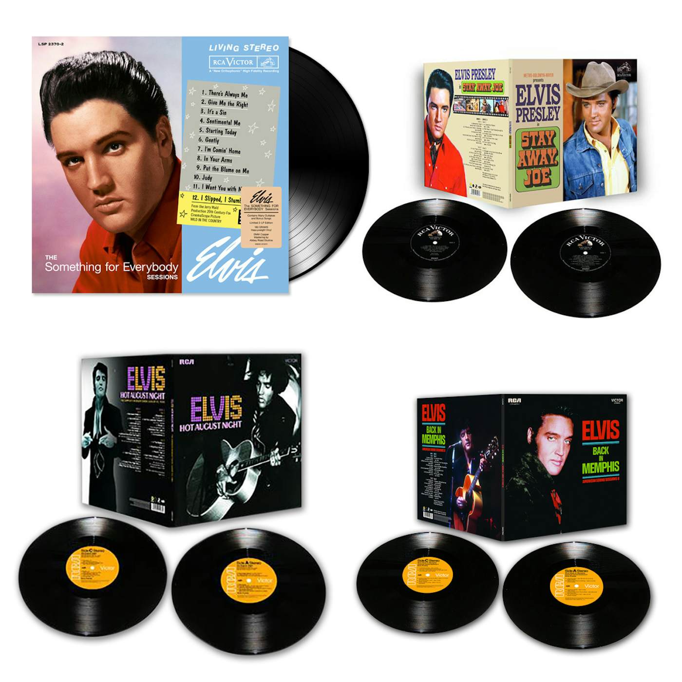 Elvis Presley 2014 Bundle of 4 FTD LP Releases (Vinyl)