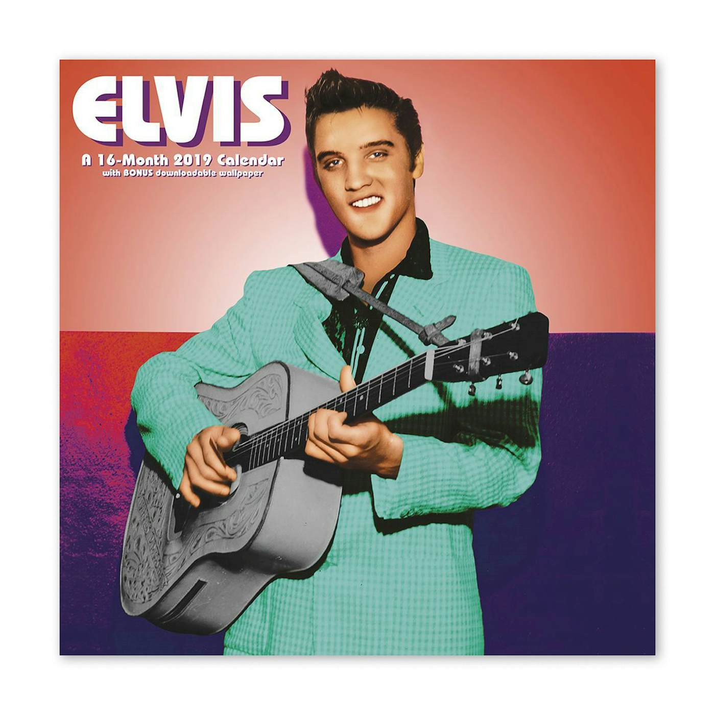 Elvis Presley 12" x 12" 2019 Wall Calendar