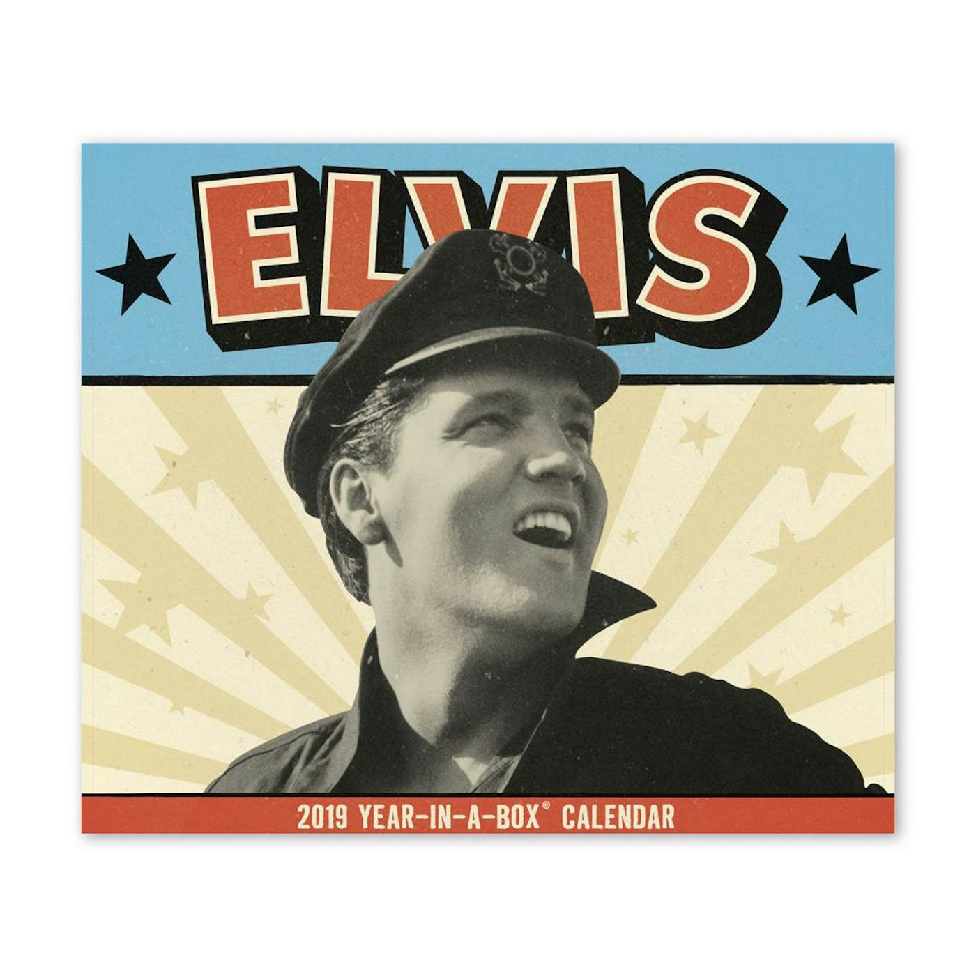 Elvis Presley 5" x 4.37" 2019 Year-In-A-Box Calendar