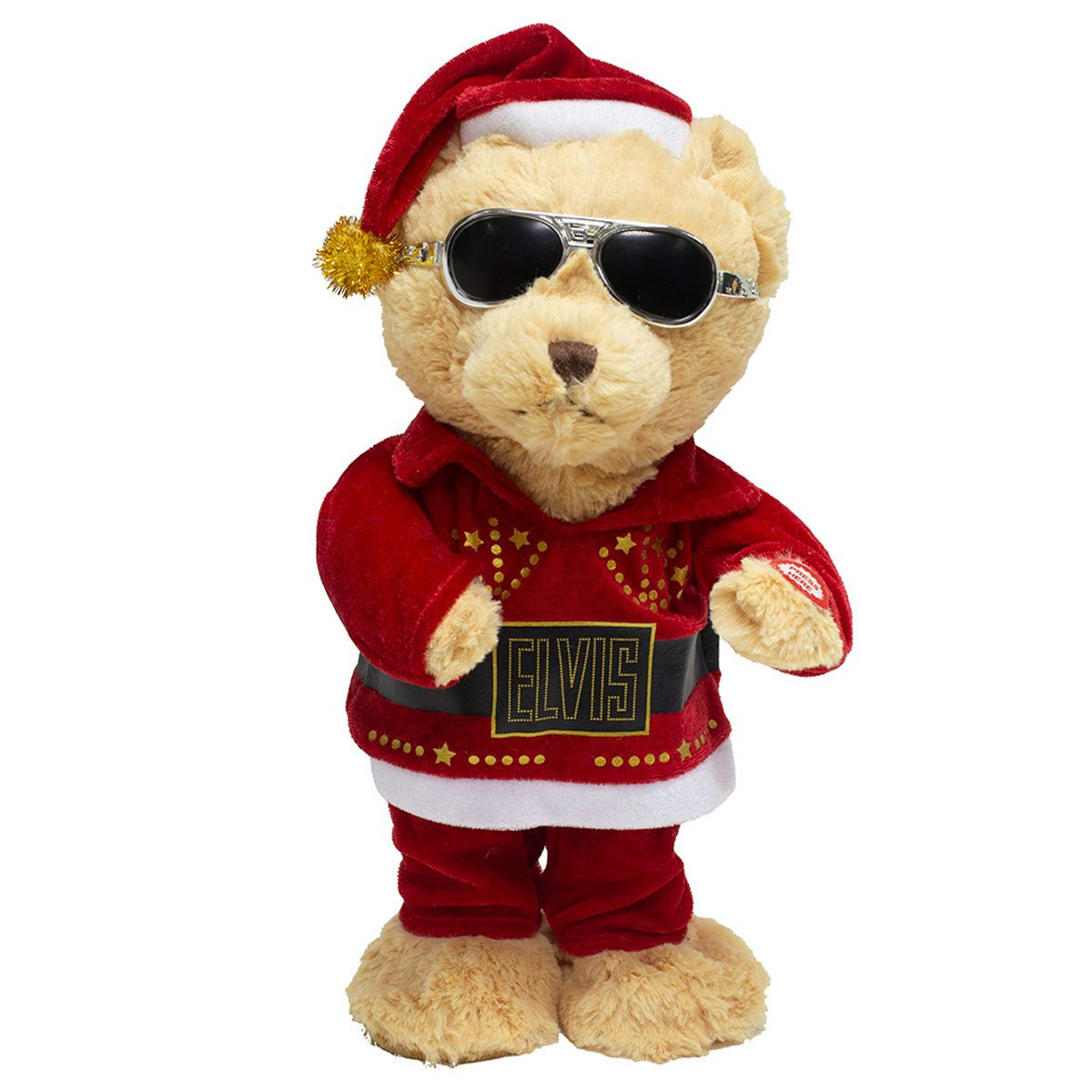 Elvis Presley Plush Bear Santa Claus