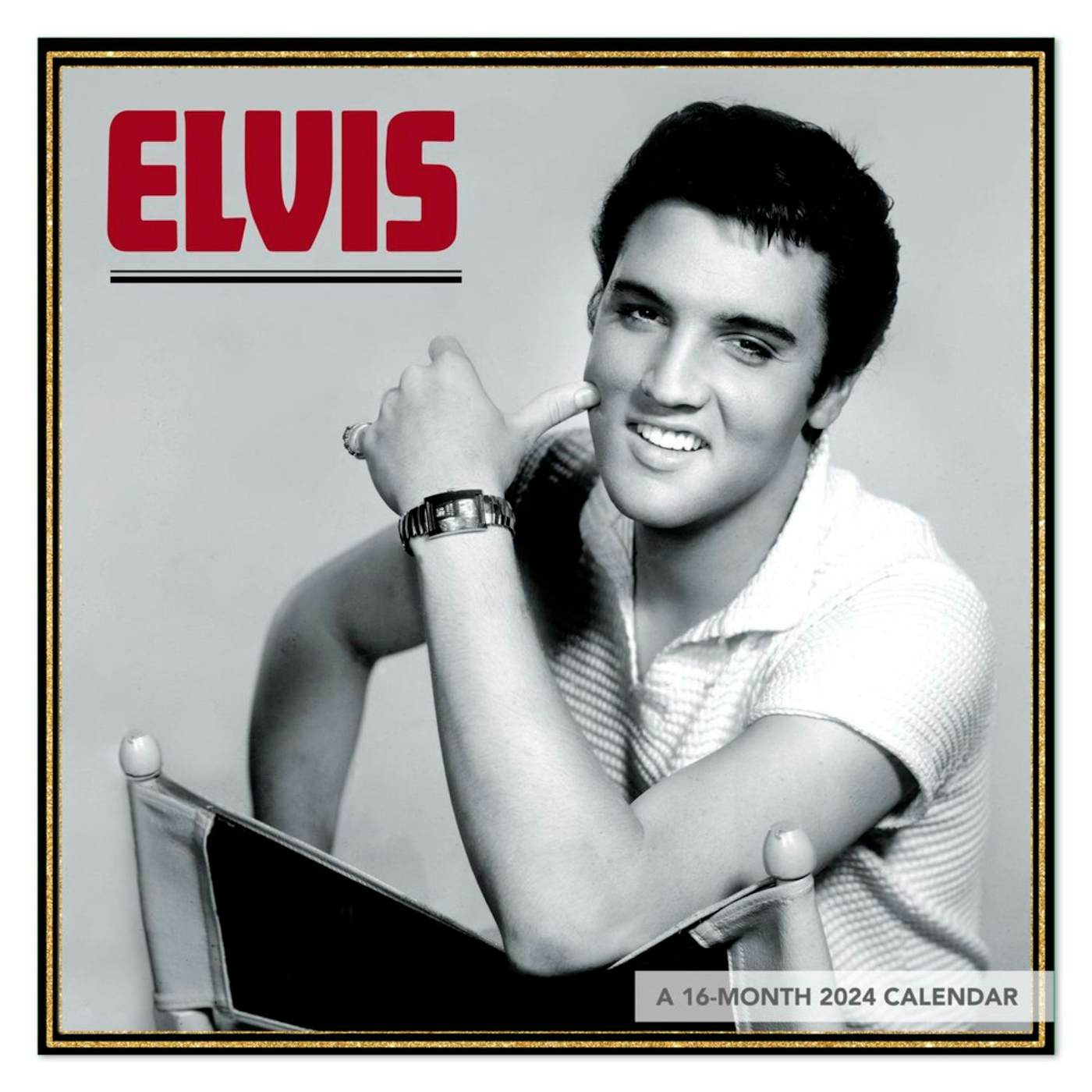 Elvis Presley 2024 7" x 7" Mini Monthly Wall Calendar