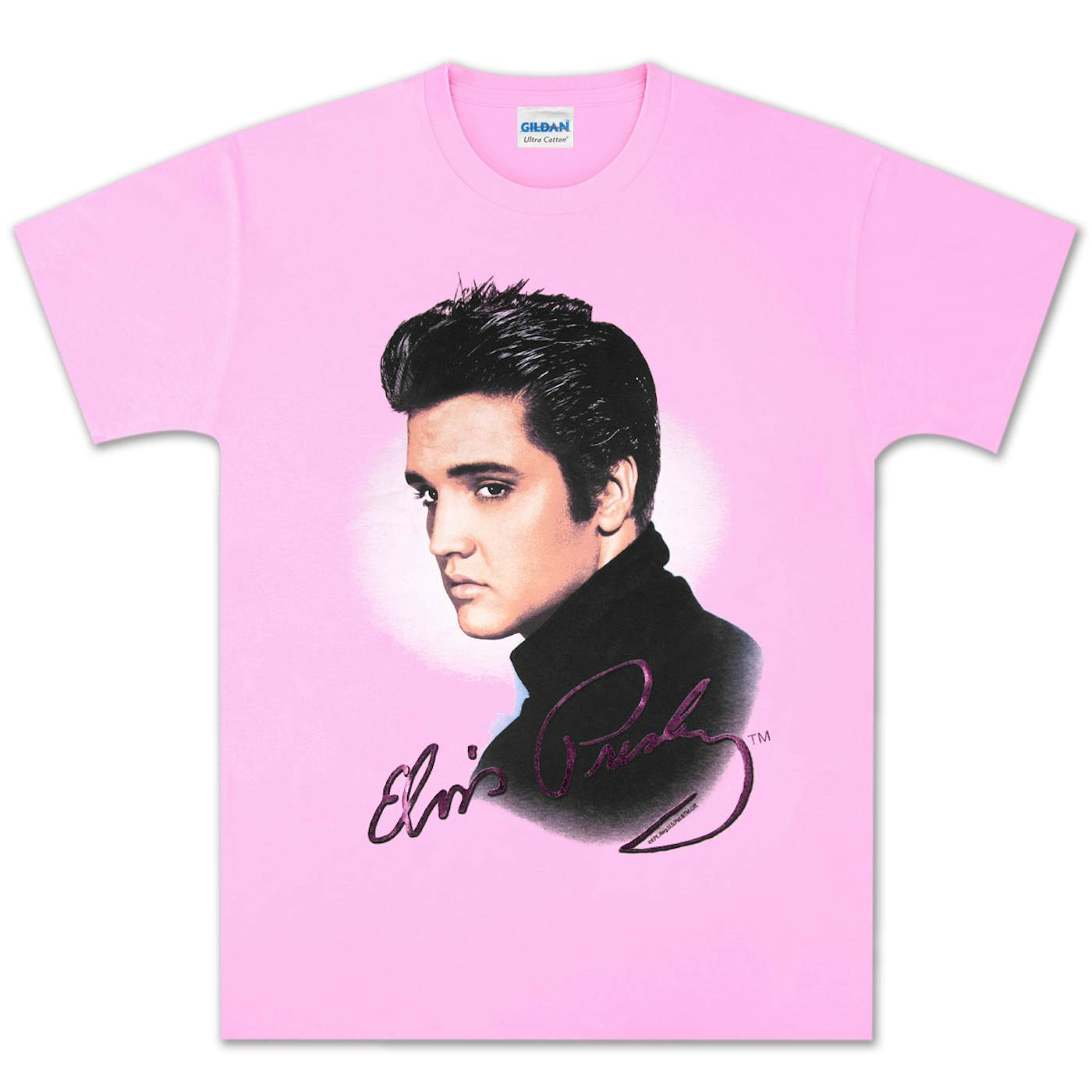 Elvis Presley Pink Foil T-Shirt