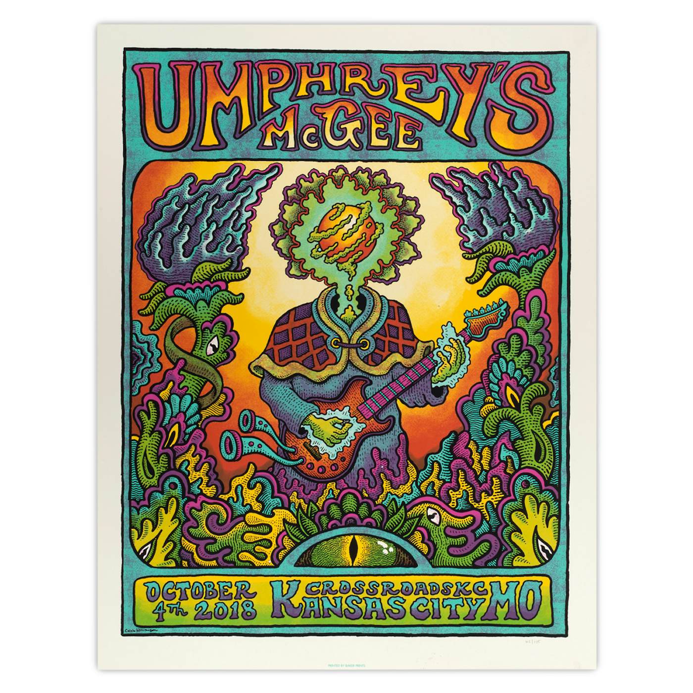 Umphrey's McGee KC Crossroads Kansas City 2018 Poster