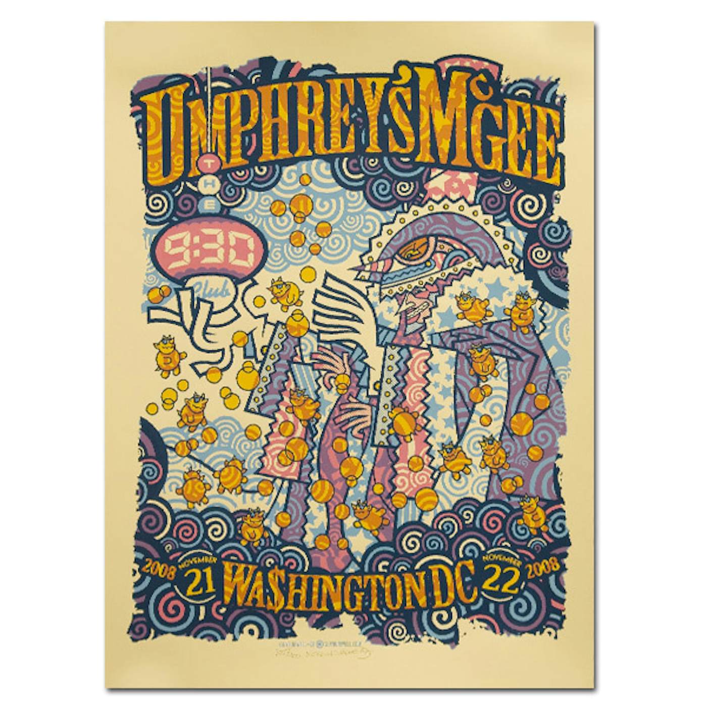 Umphrey's McGee 2008 9:30 Club Poster