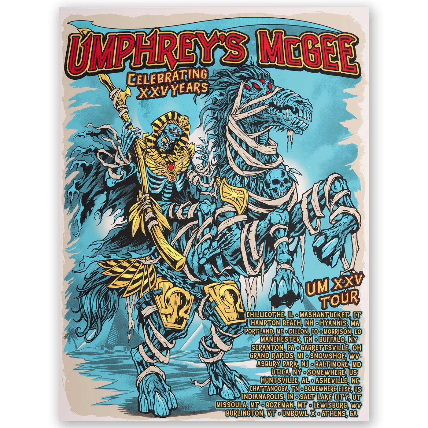 Umphrey's McGee 2023 Summer Tour Print by Brian Allen of Flyland Designs