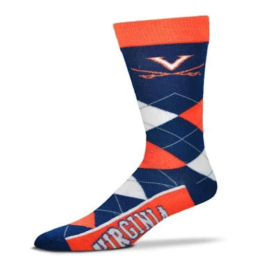 UVA Athletics Virginia Cavaliers Argyle Adult Socks