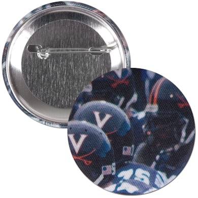 UVA Athletics Team Helmet 2.25" Fabric Fan Button