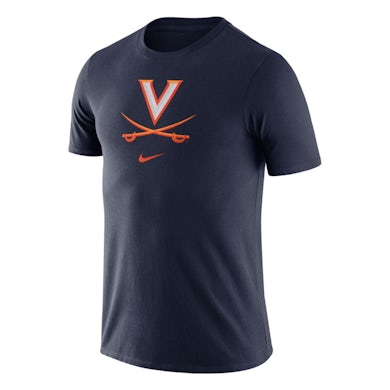 UVA Athletics University of Virginia 2021 Nike Essential Logo Tee - Navy