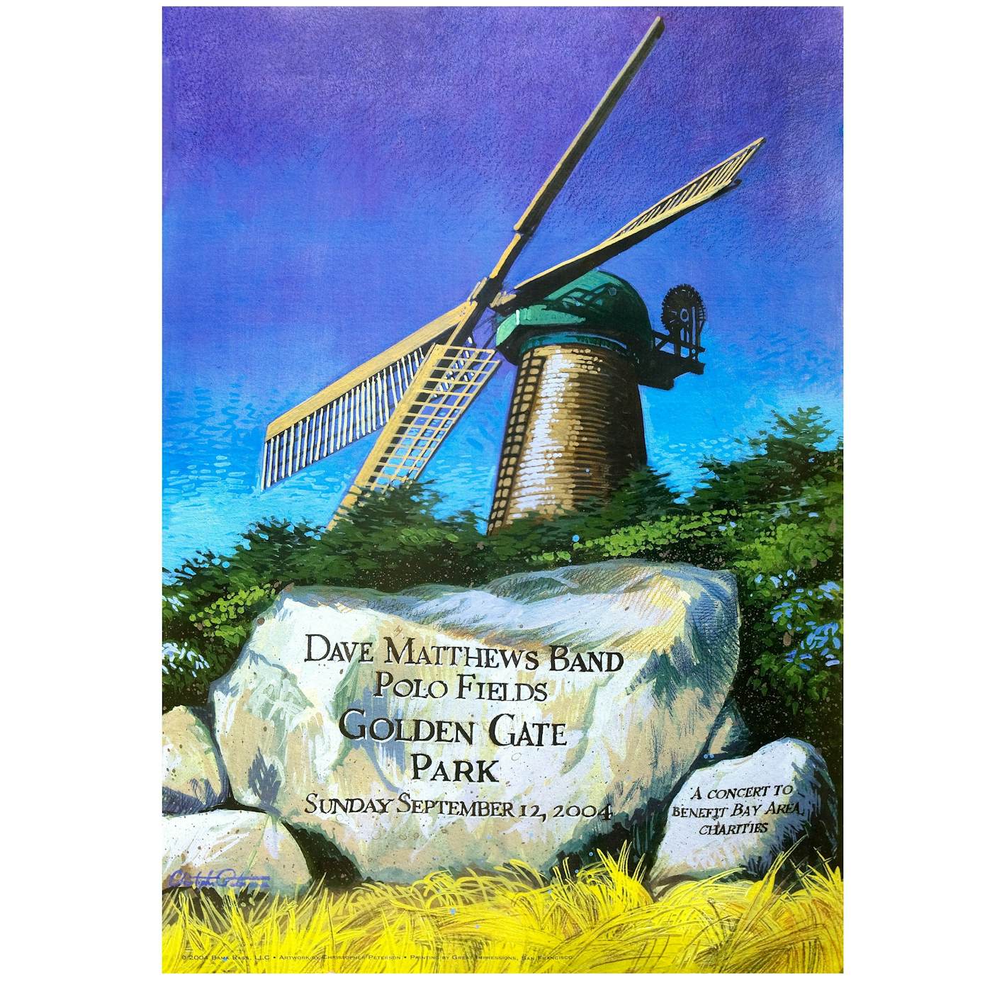 Dave Matthews Band Golden Gate Park Event Poster