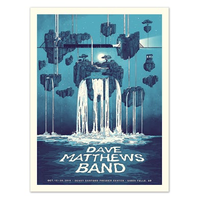 Dave Matthews Band Sioux Falls, SD 2019 Poster