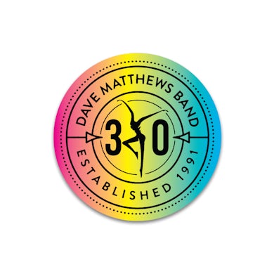Dave Matthews Band 30th Anniversary Holographic Sticker