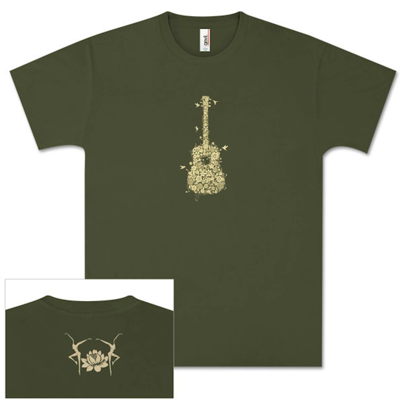 Dave Matthews Band Flower Guitar Shirt