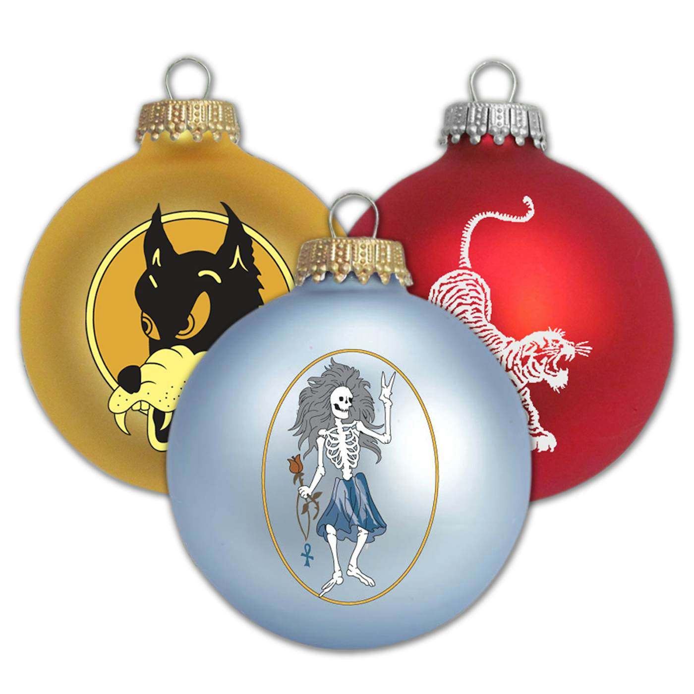 Jerry Garcia Ornaments (Bundle of Three)