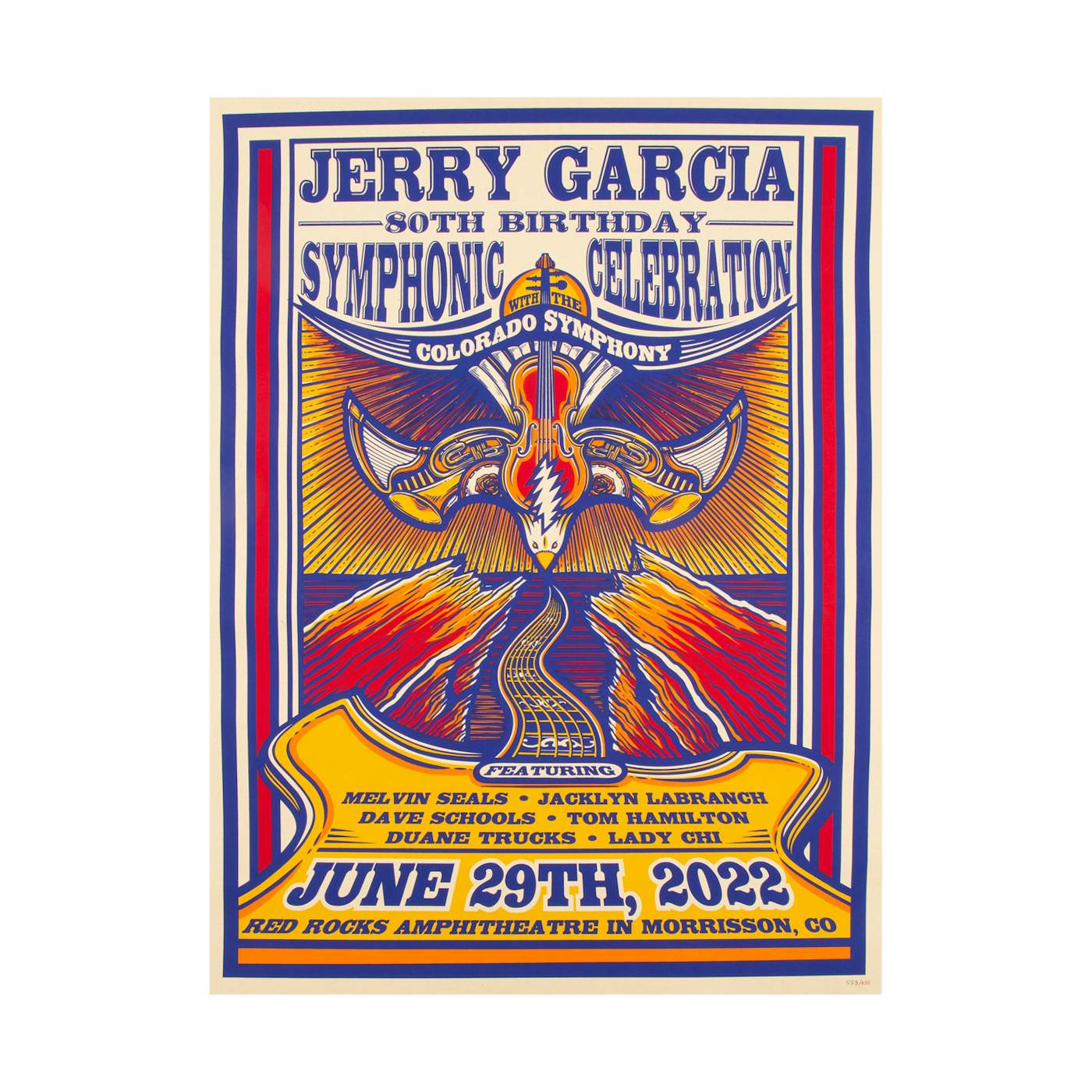Jerry Garcia 80th Birthday Celebration Stacy Bee Poster