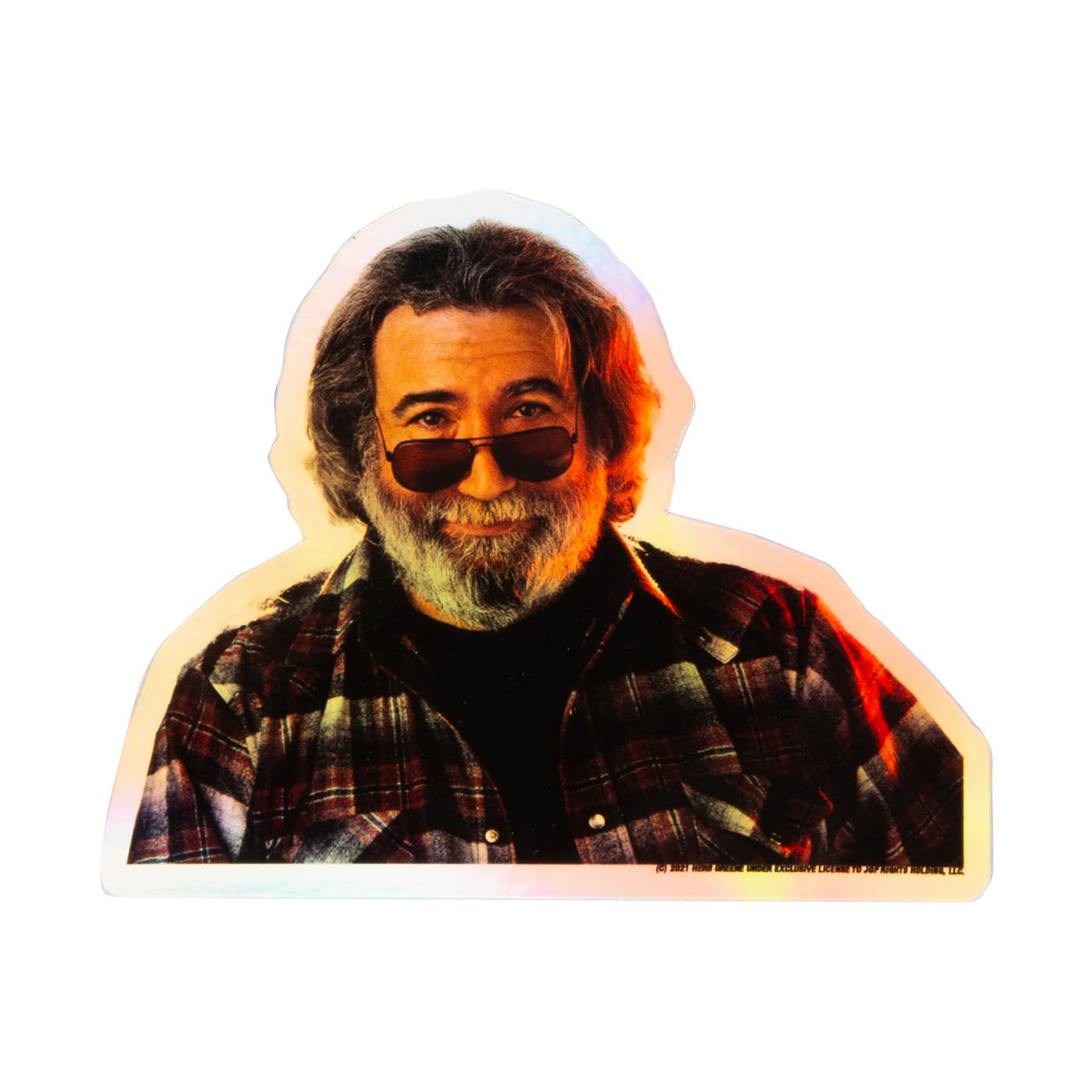 Jerry Garcia In The Dark Holographic Sticker