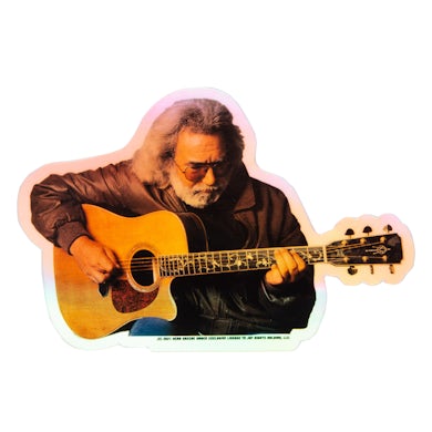 Jerry Garcia Acoustic Jerry Holographic Sticker